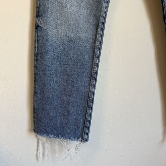 We The Free Vixen Cigarette Straight High Waisted Light Blue Distressed Jeans 30 - Picture 2 of 11